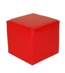 POUF CARRE ROUGE