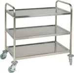 DESSERTE INOX SUR ROULETTES