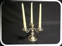 CHANDELIER ARGENT 3 FEUX