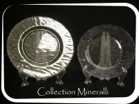 ASSIETTE DE PRESENTATION 32 cm Minéralli transparente ronde