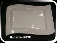 ASSIETTE DESIGN RECTANGLE WAVE
